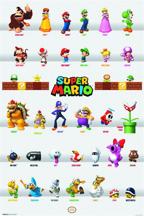 mario bros brown character|list of mario characters names.